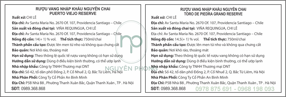 Tem phụ cho hàng hóa nhập khẩu